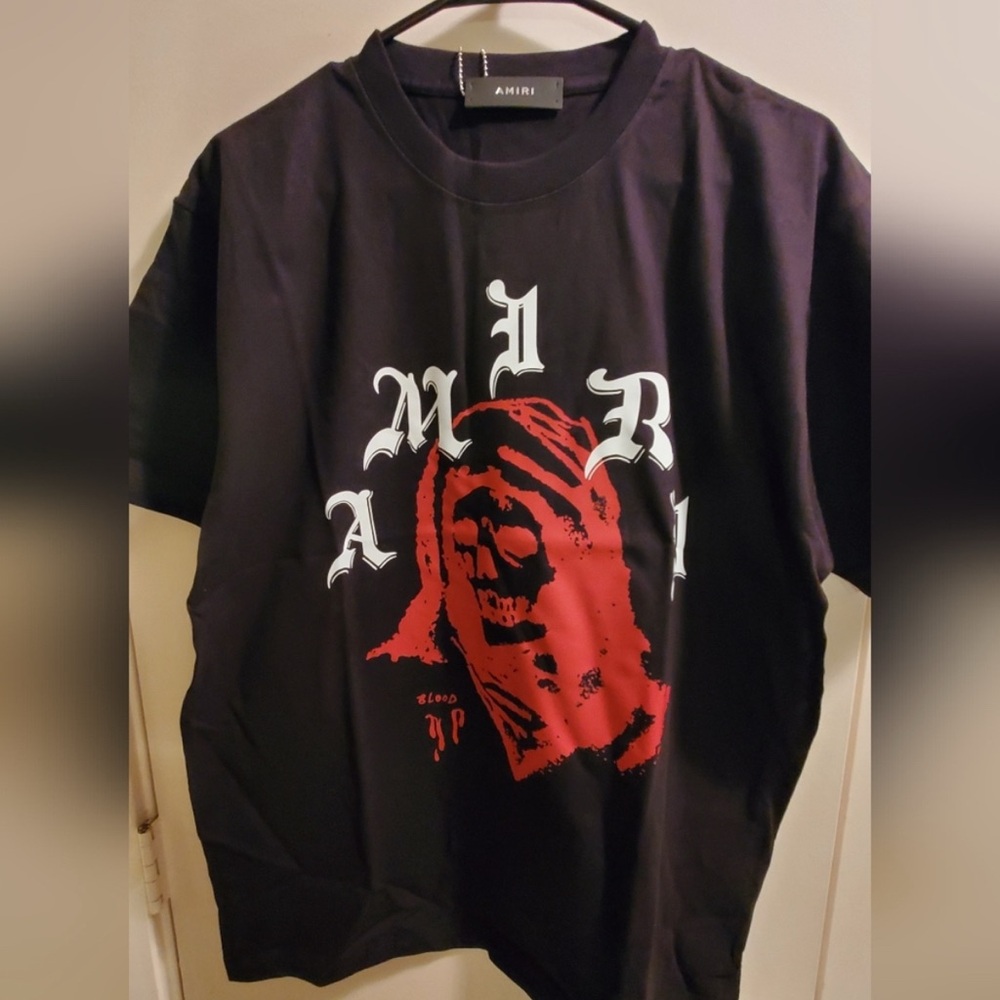 AMIRI Black and White Artist Collaboration Tee